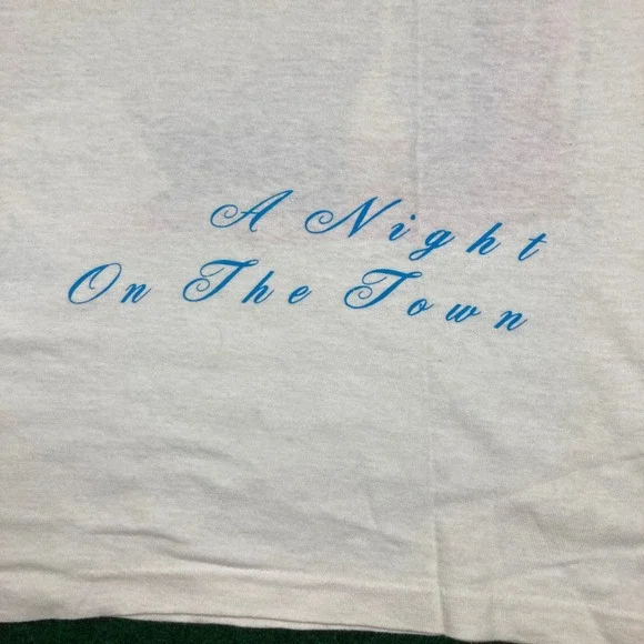 Vintage Bruce Hornsby And The Range Shirt Mens XL White 1990 A Night On The Town - Picture 10 of 16